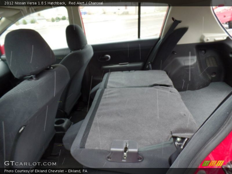 Red Alert / Charcoal 2012 Nissan Versa 1.8 S Hatchback