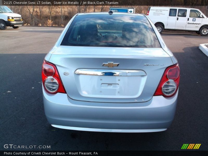 Silver Ice Metallic / Jet Black/Dark Titanium 2015 Chevrolet Sonic LT Sedan