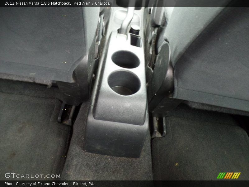 Red Alert / Charcoal 2012 Nissan Versa 1.8 S Hatchback