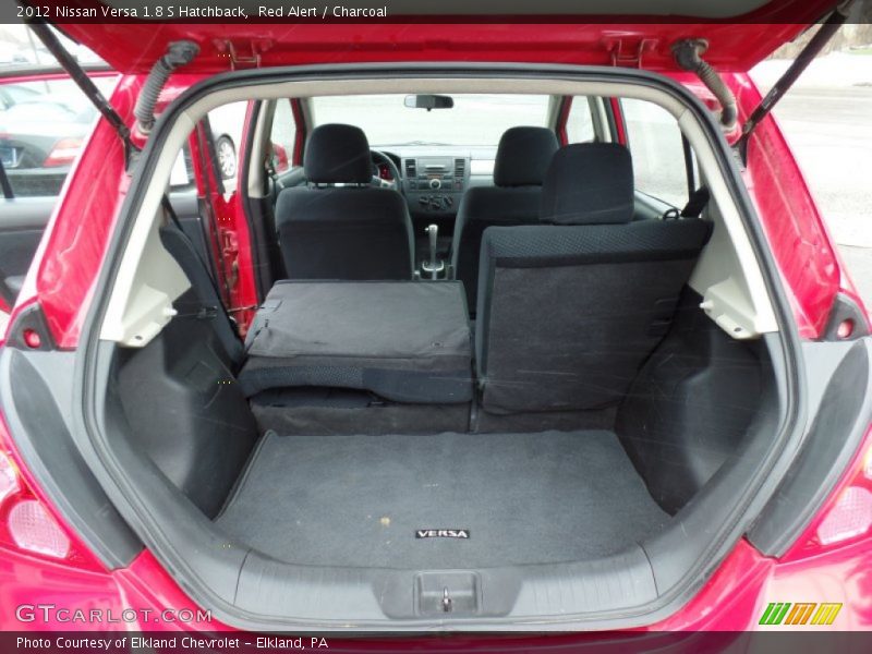 Red Alert / Charcoal 2012 Nissan Versa 1.8 S Hatchback