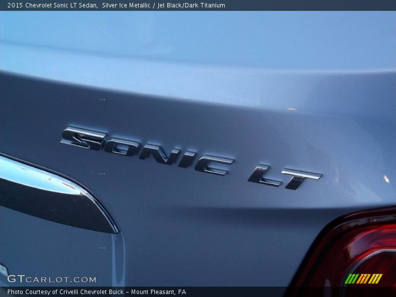 Silver Ice Metallic / Jet Black/Dark Titanium 2015 Chevrolet Sonic LT Sedan