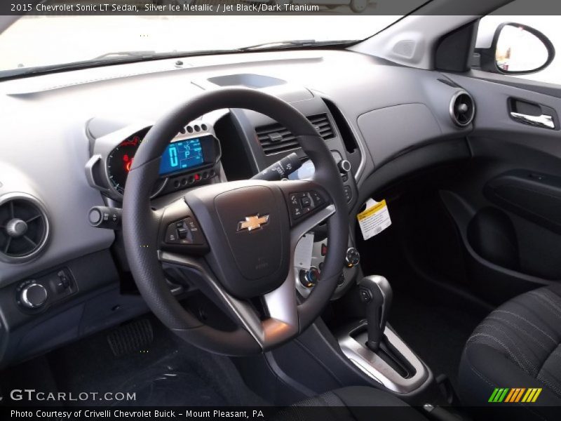 Silver Ice Metallic / Jet Black/Dark Titanium 2015 Chevrolet Sonic LT Sedan