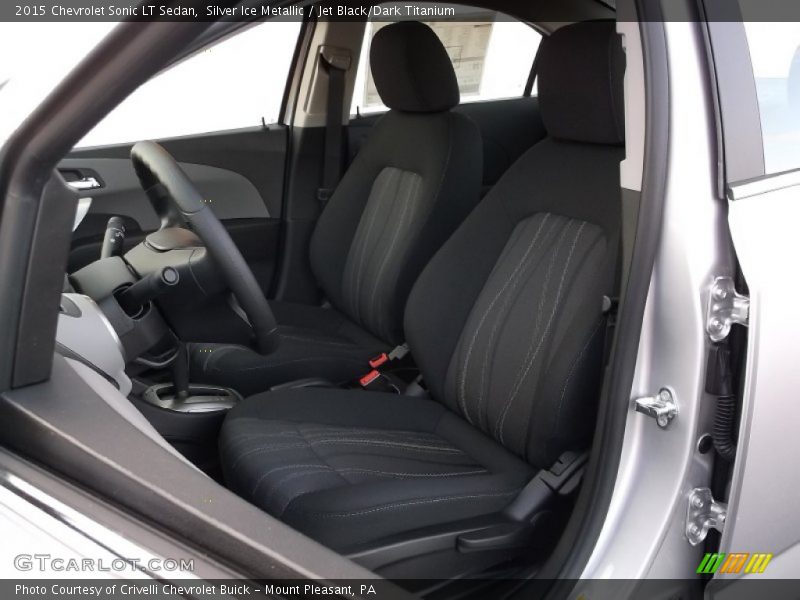 Silver Ice Metallic / Jet Black/Dark Titanium 2015 Chevrolet Sonic LT Sedan