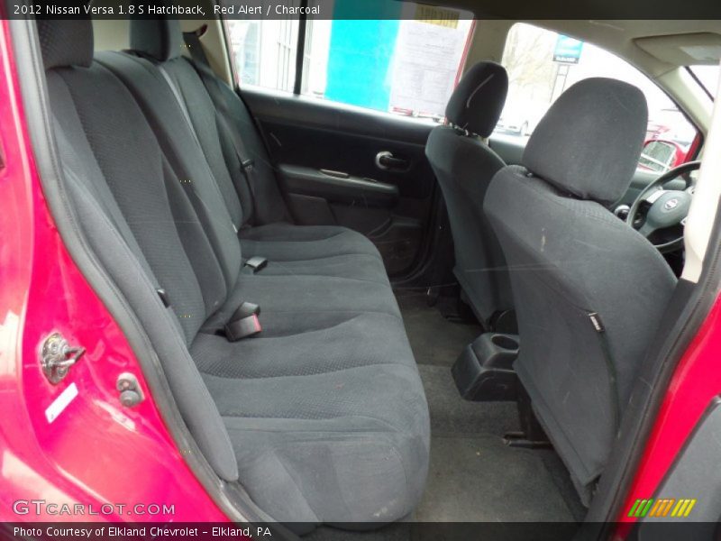Red Alert / Charcoal 2012 Nissan Versa 1.8 S Hatchback