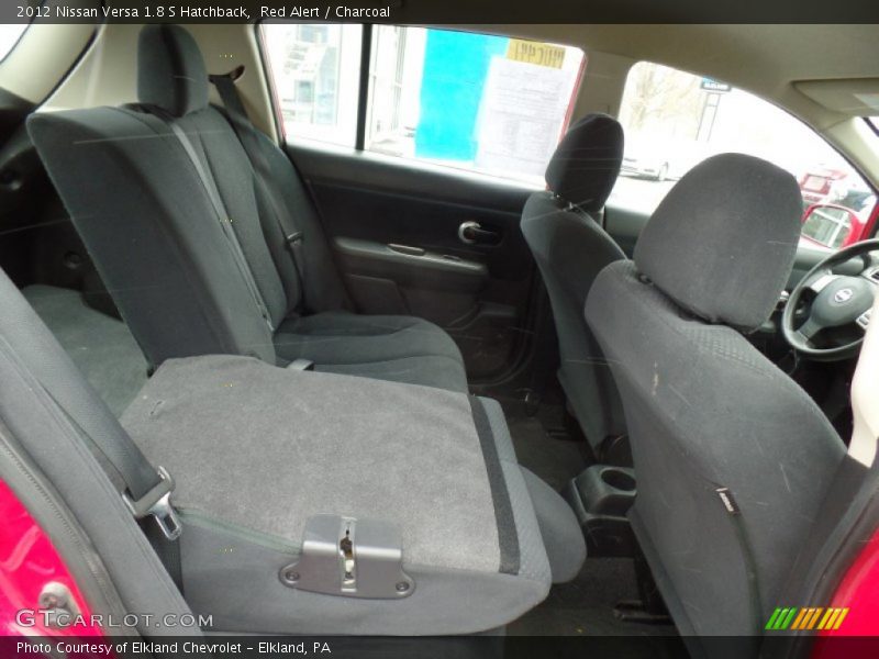 Red Alert / Charcoal 2012 Nissan Versa 1.8 S Hatchback