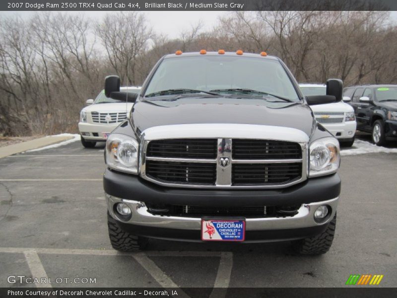 Brilliant Black / Medium Slate Gray 2007 Dodge Ram 2500 TRX4 Quad Cab 4x4