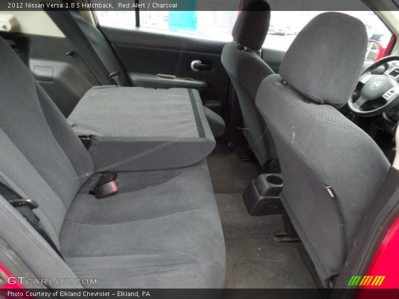 Red Alert / Charcoal 2012 Nissan Versa 1.8 S Hatchback