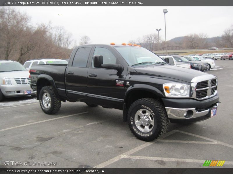 Brilliant Black / Medium Slate Gray 2007 Dodge Ram 2500 TRX4 Quad Cab 4x4