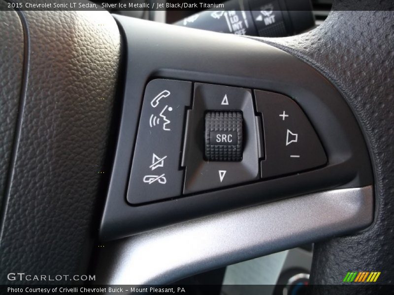 Silver Ice Metallic / Jet Black/Dark Titanium 2015 Chevrolet Sonic LT Sedan