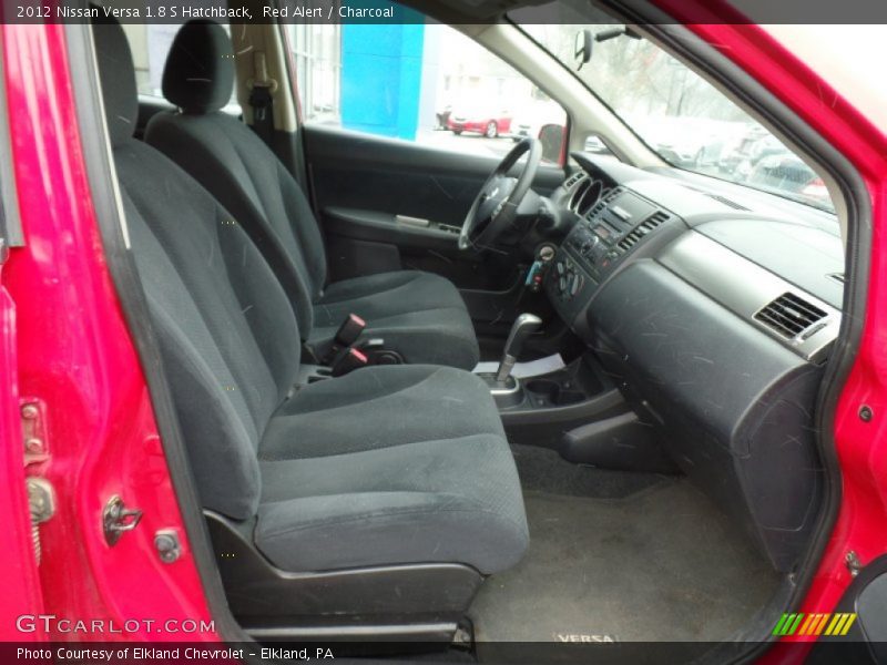 Red Alert / Charcoal 2012 Nissan Versa 1.8 S Hatchback