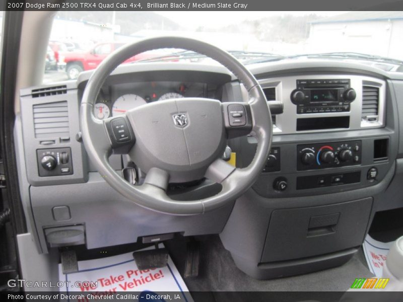 Brilliant Black / Medium Slate Gray 2007 Dodge Ram 2500 TRX4 Quad Cab 4x4