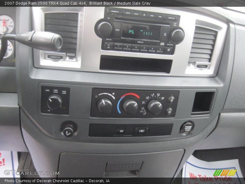 Brilliant Black / Medium Slate Gray 2007 Dodge Ram 2500 TRX4 Quad Cab 4x4