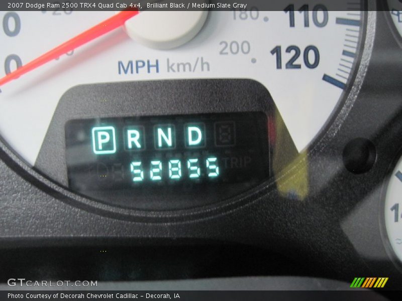 Brilliant Black / Medium Slate Gray 2007 Dodge Ram 2500 TRX4 Quad Cab 4x4
