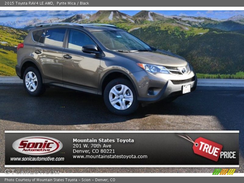 Pyrite Mica / Black 2015 Toyota RAV4 LE AWD