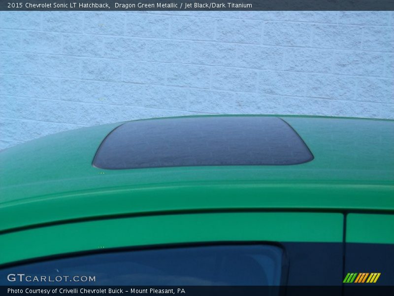 Dragon Green Metallic / Jet Black/Dark Titanium 2015 Chevrolet Sonic LT Hatchback