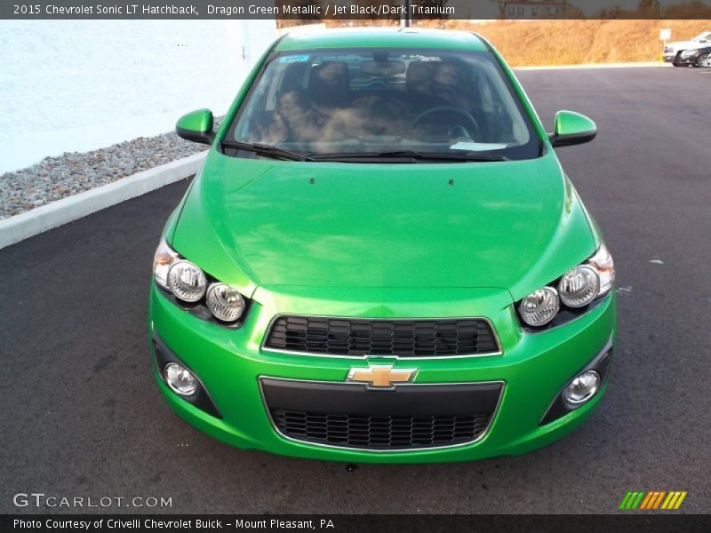 Dragon Green Metallic / Jet Black/Dark Titanium 2015 Chevrolet Sonic LT Hatchback