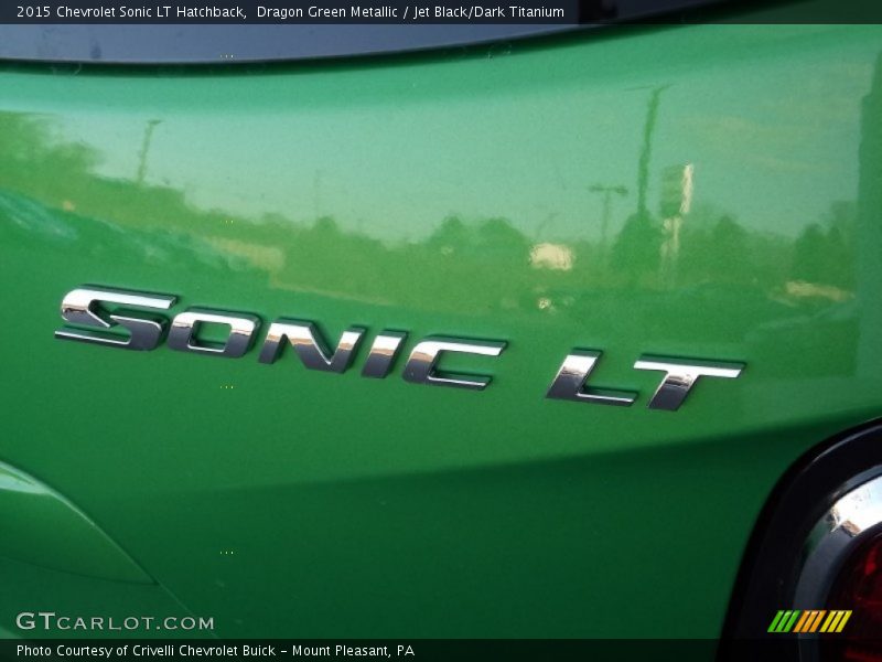 Dragon Green Metallic / Jet Black/Dark Titanium 2015 Chevrolet Sonic LT Hatchback