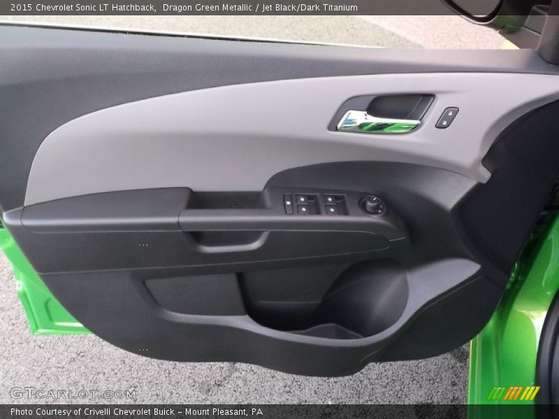 Dragon Green Metallic / Jet Black/Dark Titanium 2015 Chevrolet Sonic LT Hatchback