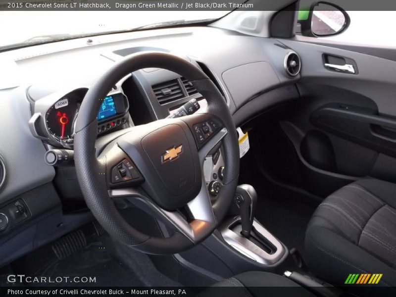 Dragon Green Metallic / Jet Black/Dark Titanium 2015 Chevrolet Sonic LT Hatchback