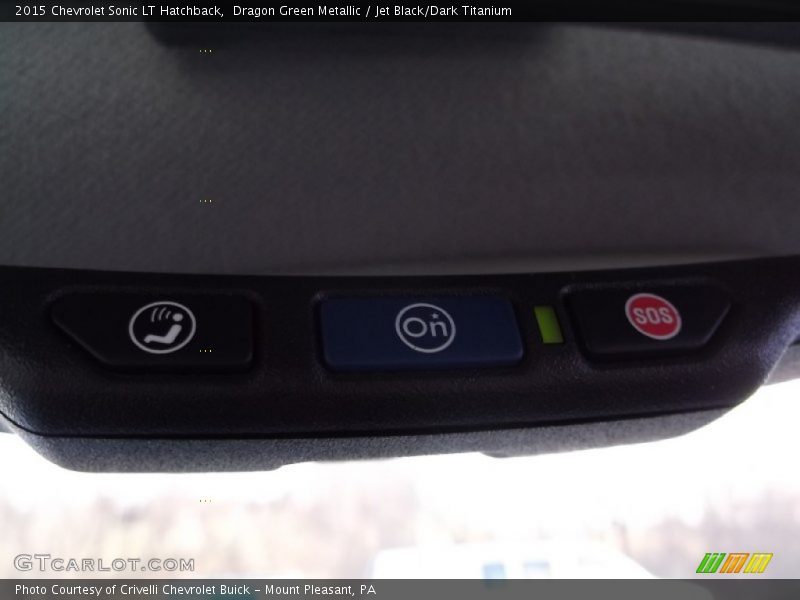 Dragon Green Metallic / Jet Black/Dark Titanium 2015 Chevrolet Sonic LT Hatchback
