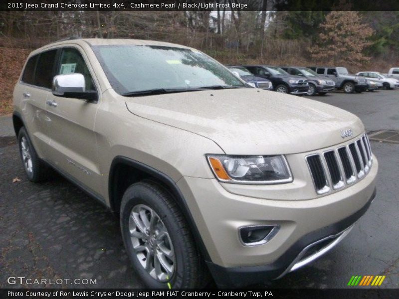 Cashmere Pearl / Black/Light Frost Beige 2015 Jeep Grand Cherokee Limited 4x4