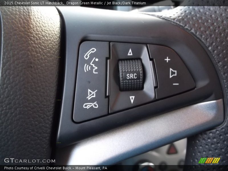 Dragon Green Metallic / Jet Black/Dark Titanium 2015 Chevrolet Sonic LT Hatchback