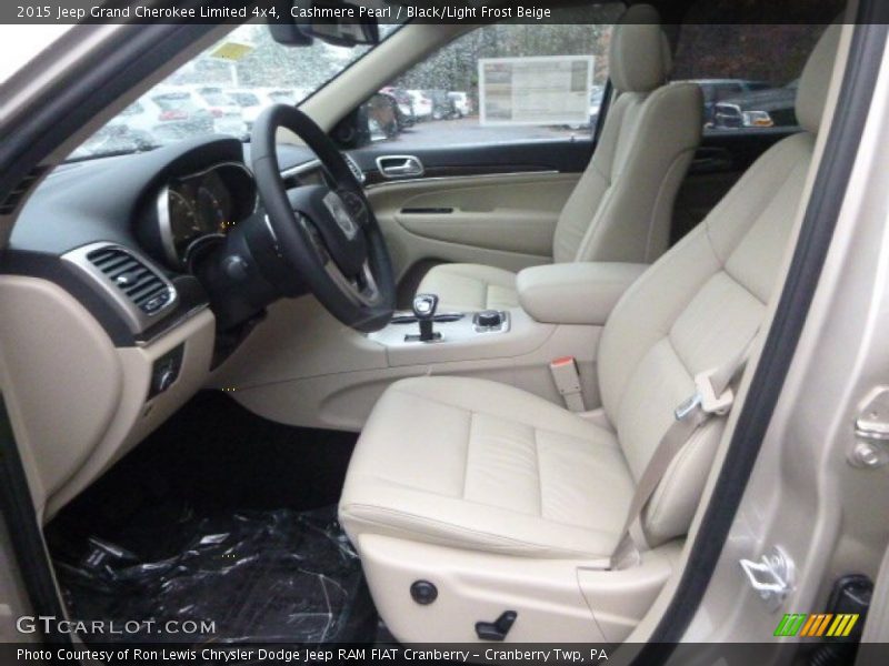 Cashmere Pearl / Black/Light Frost Beige 2015 Jeep Grand Cherokee Limited 4x4