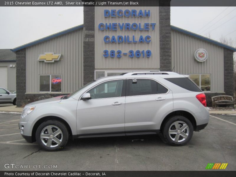 Silver Ice Metallic / Light Titanium/Jet Black 2015 Chevrolet Equinox LTZ AWD