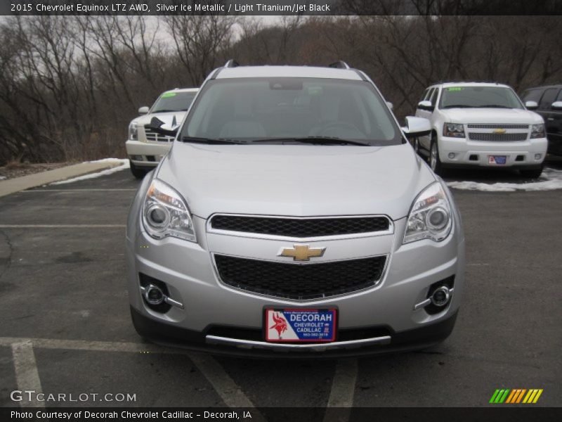 Silver Ice Metallic / Light Titanium/Jet Black 2015 Chevrolet Equinox LTZ AWD