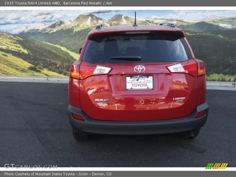 Barcelona Red Metallic / Ash 2015 Toyota RAV4 Limited AWD