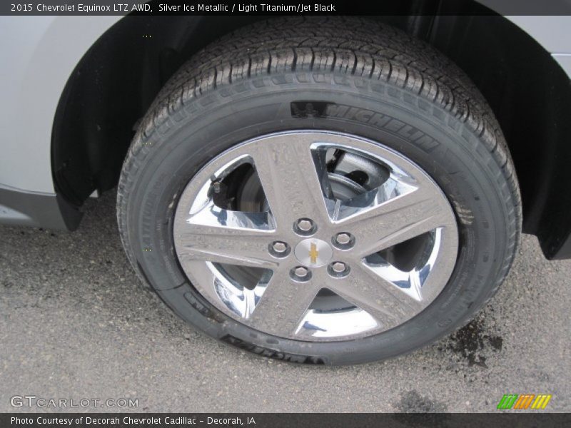 Silver Ice Metallic / Light Titanium/Jet Black 2015 Chevrolet Equinox LTZ AWD