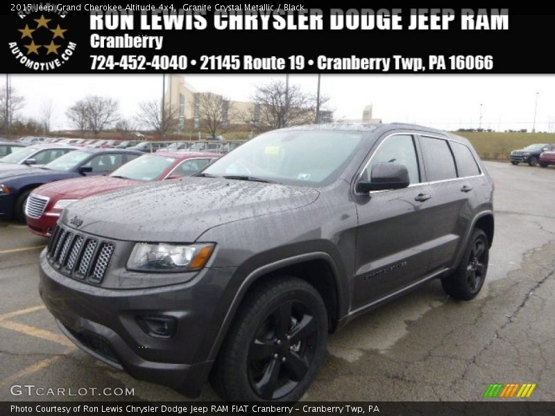 Granite Crystal Metallic / Black 2015 Jeep Grand Cherokee Altitude 4x4