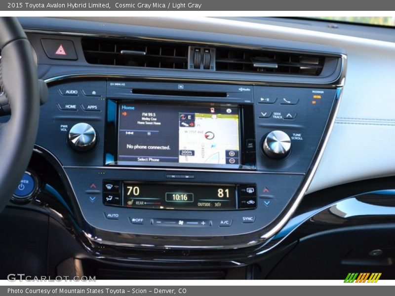 Cosmic Gray Mica / Light Gray 2015 Toyota Avalon Hybrid Limited