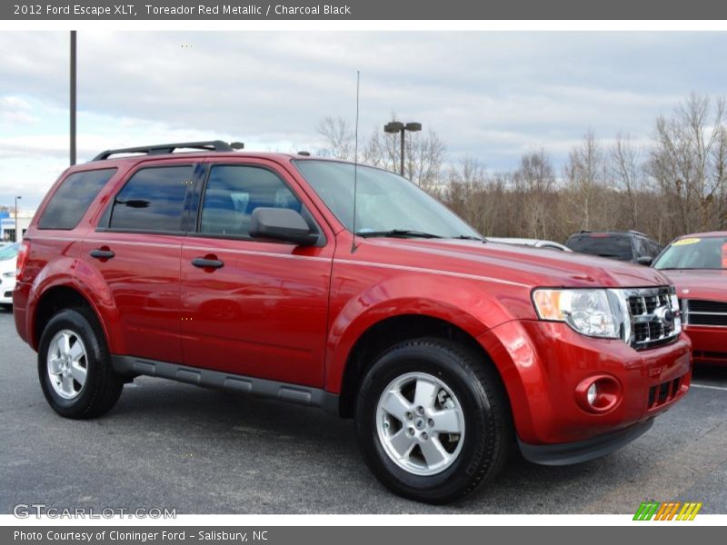 Toreador Red Metallic / Charcoal Black 2012 Ford Escape XLT