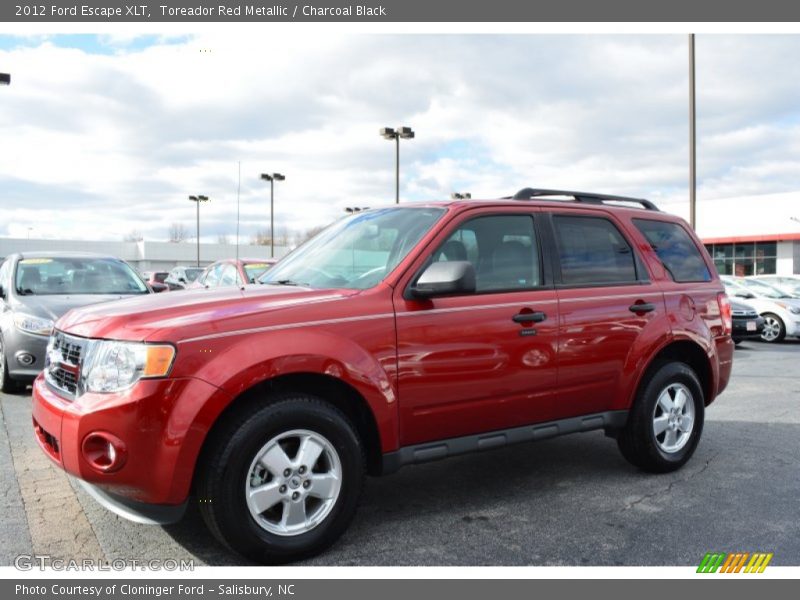 Toreador Red Metallic / Charcoal Black 2012 Ford Escape XLT