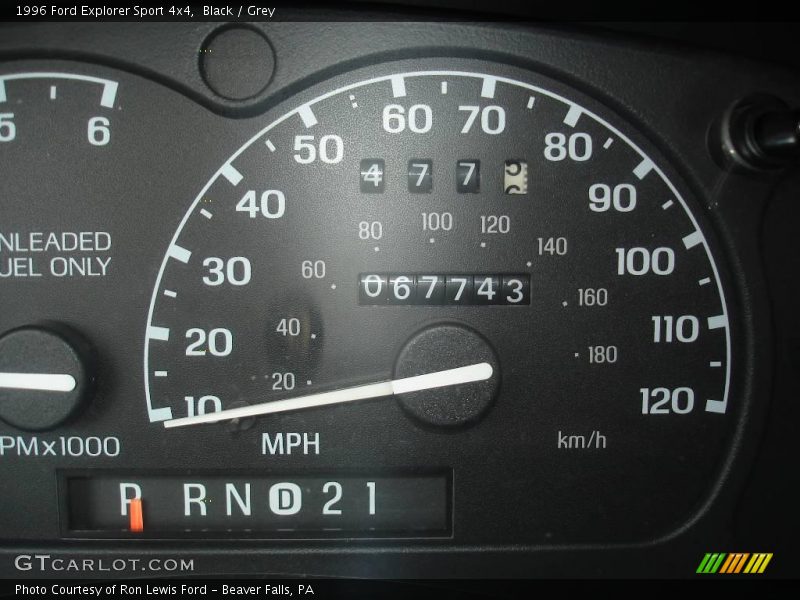 Black / Grey 1996 Ford Explorer Sport 4x4