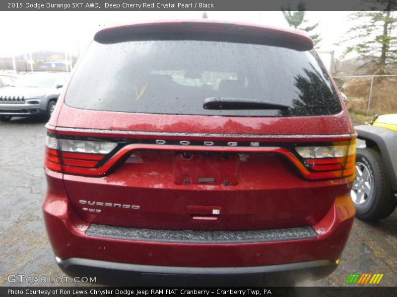 Deep Cherry Red Crystal Pearl / Black 2015 Dodge Durango SXT AWD