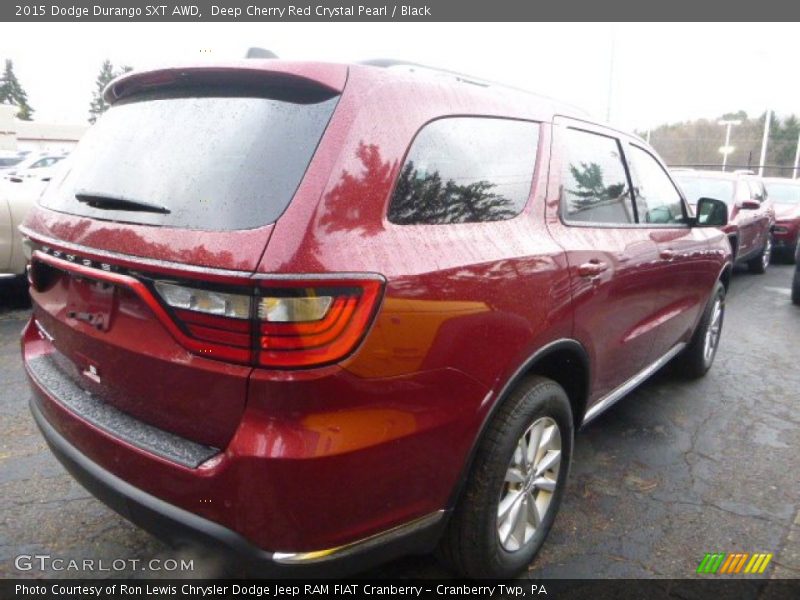 Deep Cherry Red Crystal Pearl / Black 2015 Dodge Durango SXT AWD