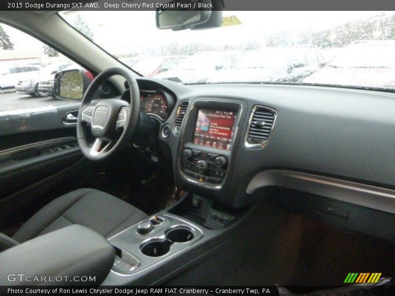 Deep Cherry Red Crystal Pearl / Black 2015 Dodge Durango SXT AWD