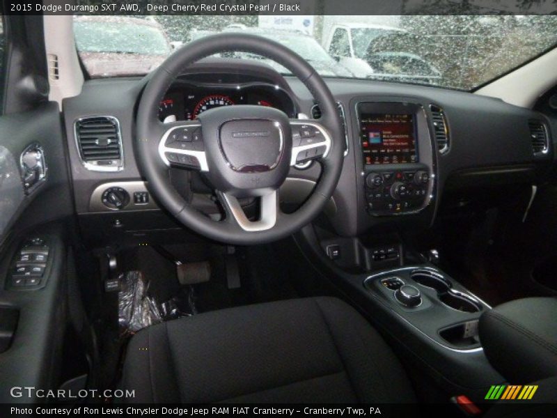 Deep Cherry Red Crystal Pearl / Black 2015 Dodge Durango SXT AWD