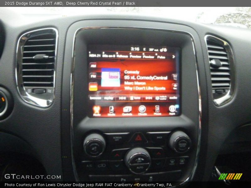 Deep Cherry Red Crystal Pearl / Black 2015 Dodge Durango SXT AWD
