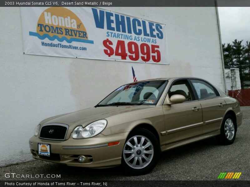 Desert Sand Metallic / Beige 2003 Hyundai Sonata GLS V6