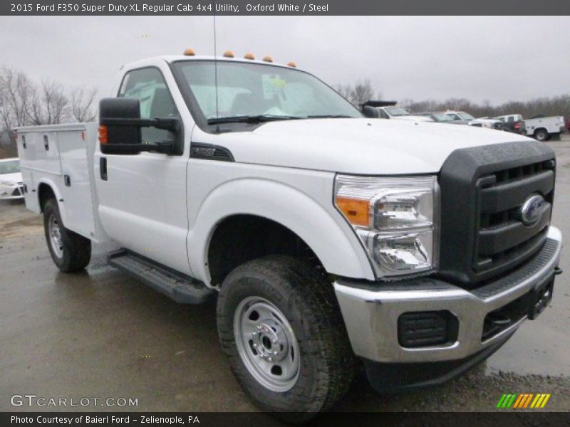 Oxford White / Steel 2015 Ford F350 Super Duty XL Regular Cab 4x4 Utility