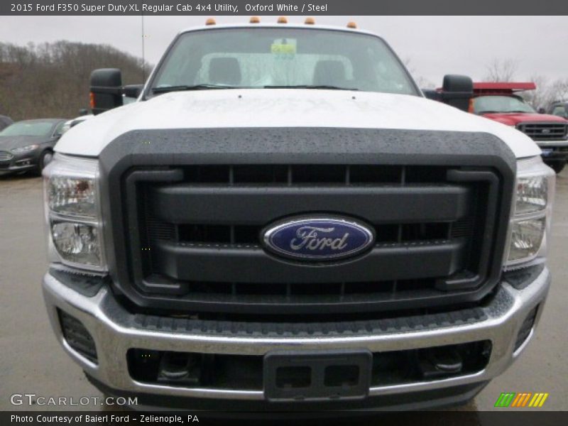 Oxford White / Steel 2015 Ford F350 Super Duty XL Regular Cab 4x4 Utility