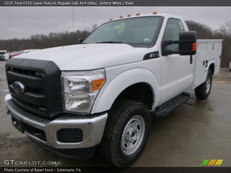 Oxford White / Steel 2015 Ford F350 Super Duty XL Regular Cab 4x4 Utility