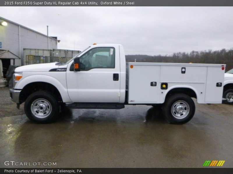 Oxford White / Steel 2015 Ford F350 Super Duty XL Regular Cab 4x4 Utility
