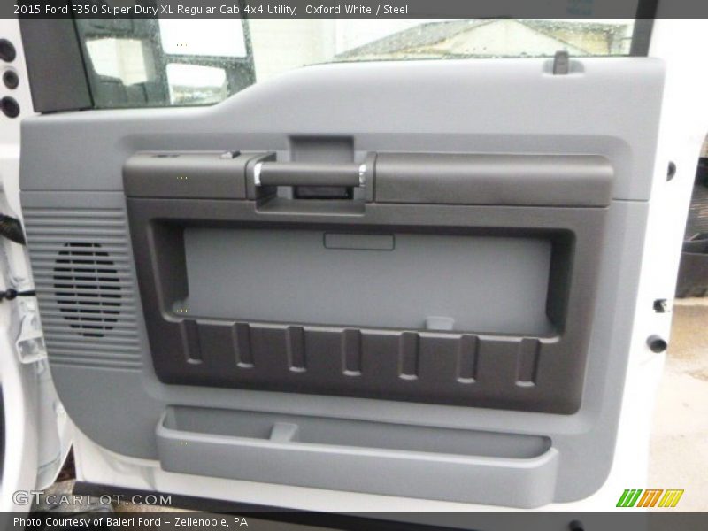 Oxford White / Steel 2015 Ford F350 Super Duty XL Regular Cab 4x4 Utility