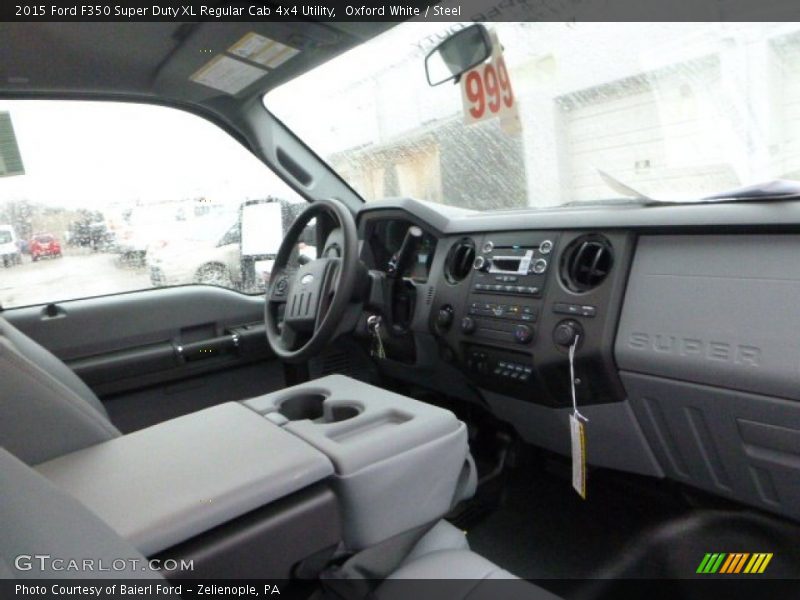 Oxford White / Steel 2015 Ford F350 Super Duty XL Regular Cab 4x4 Utility