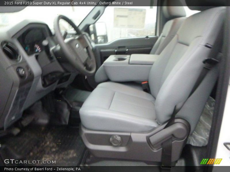 Oxford White / Steel 2015 Ford F350 Super Duty XL Regular Cab 4x4 Utility