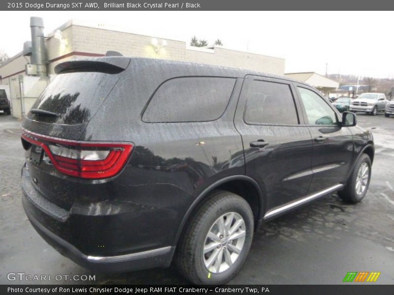 Brilliant Black Crystal Pearl / Black 2015 Dodge Durango SXT AWD